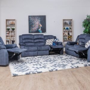 CHARINA 6 Seater Fabric Recliner Sofa (3+2+1)