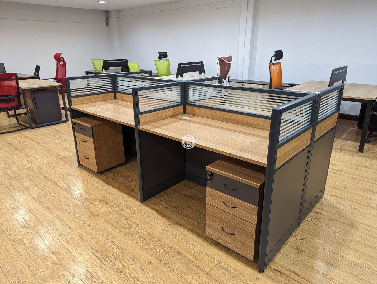 JFL-8004-24- 4 Way Workstation