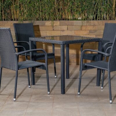 Alternative view of Pavio-Outdoor Dining Table+4 Chairs