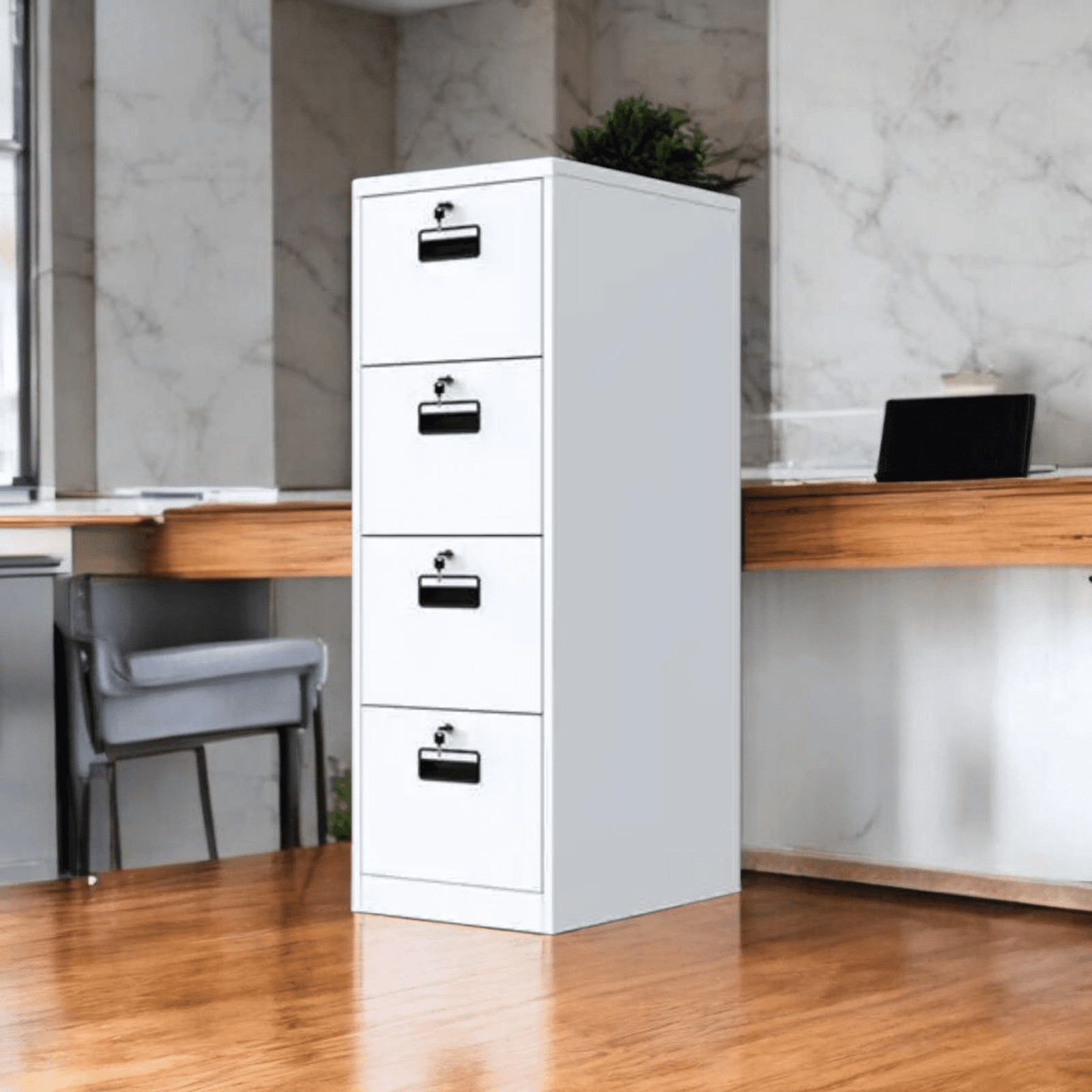 D-D4/FC-4-Drawer Steel Filing Cabinet