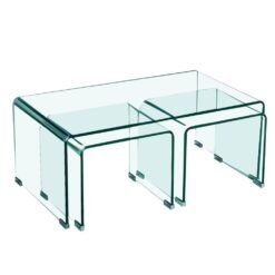 Alternative view of Modena Bent Glass Coffee Table 