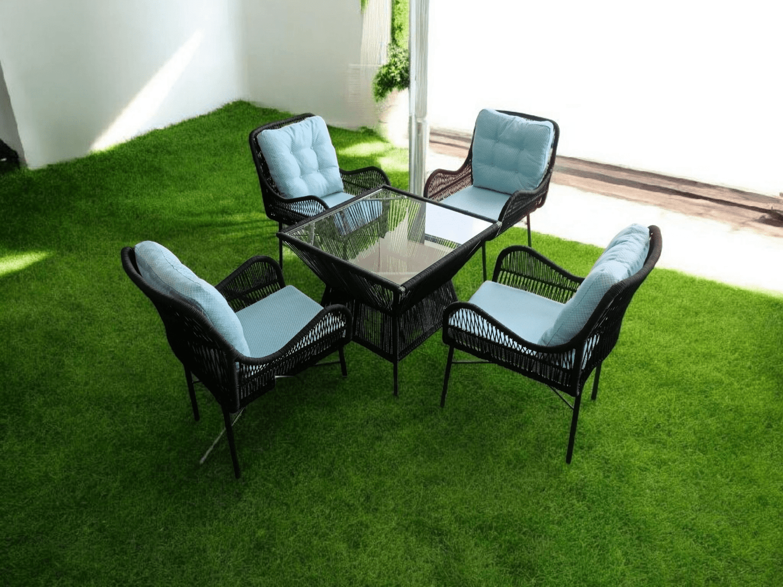 Second image of Finland Outdoor Dining Table + 4 Chairs