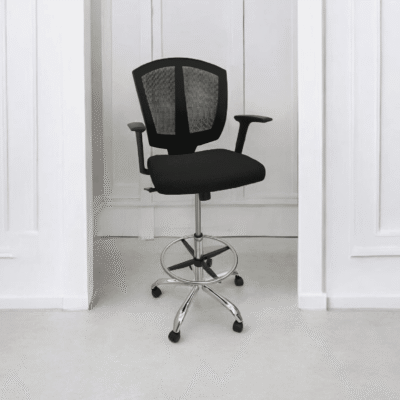 Black Draughtsman Reception Chair