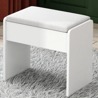 Alternative view of Imela-Dressing Table with LED Mirror and Chair