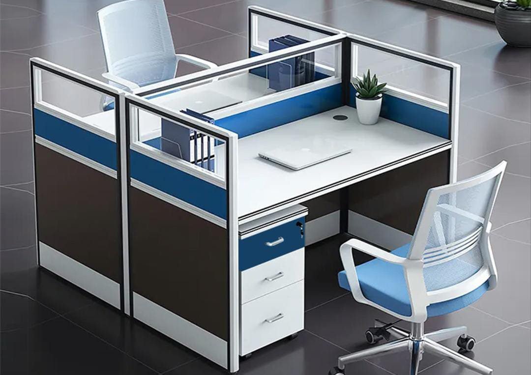 Second image of 2 Way Workstation 1.2m x 1.2m in White