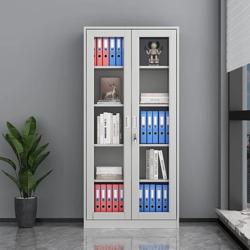 Metal Filing Cabinet (Swing 2-Two Door Full Glass)