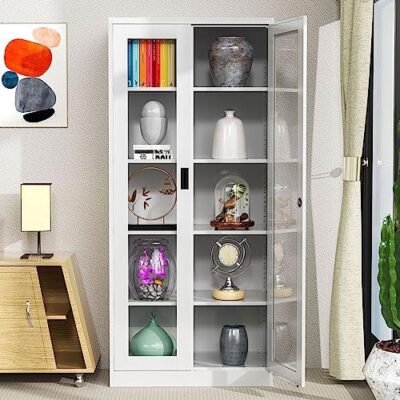 Alternative view of Metal Filing Cabinet (Swing 2-Two Door Full Glass)
