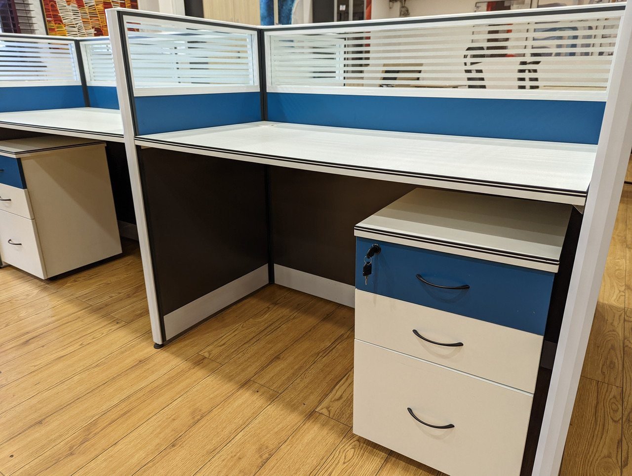 Second image of 4-Way Workstation 2.4m x 1.2m in White
