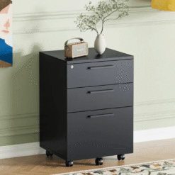 Charter 3 Drawers Pedestal In Black