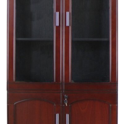 Alternative view of 2 Door Wooden Filing Cabinet (mahogany coated)