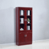 2 Door Wooden Filing Cabinet (mahogany coated)