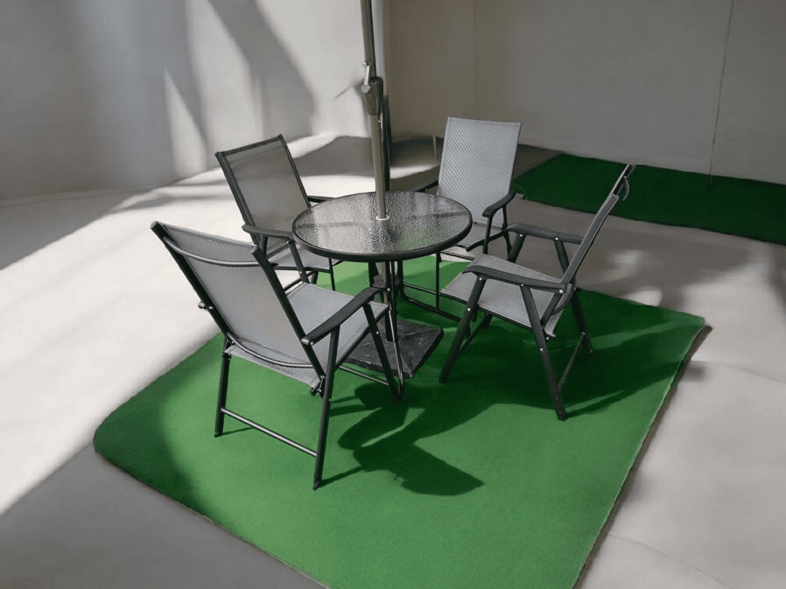 Second image of Melbourne Foldable Outdoor Dining Table + 4 Chairs