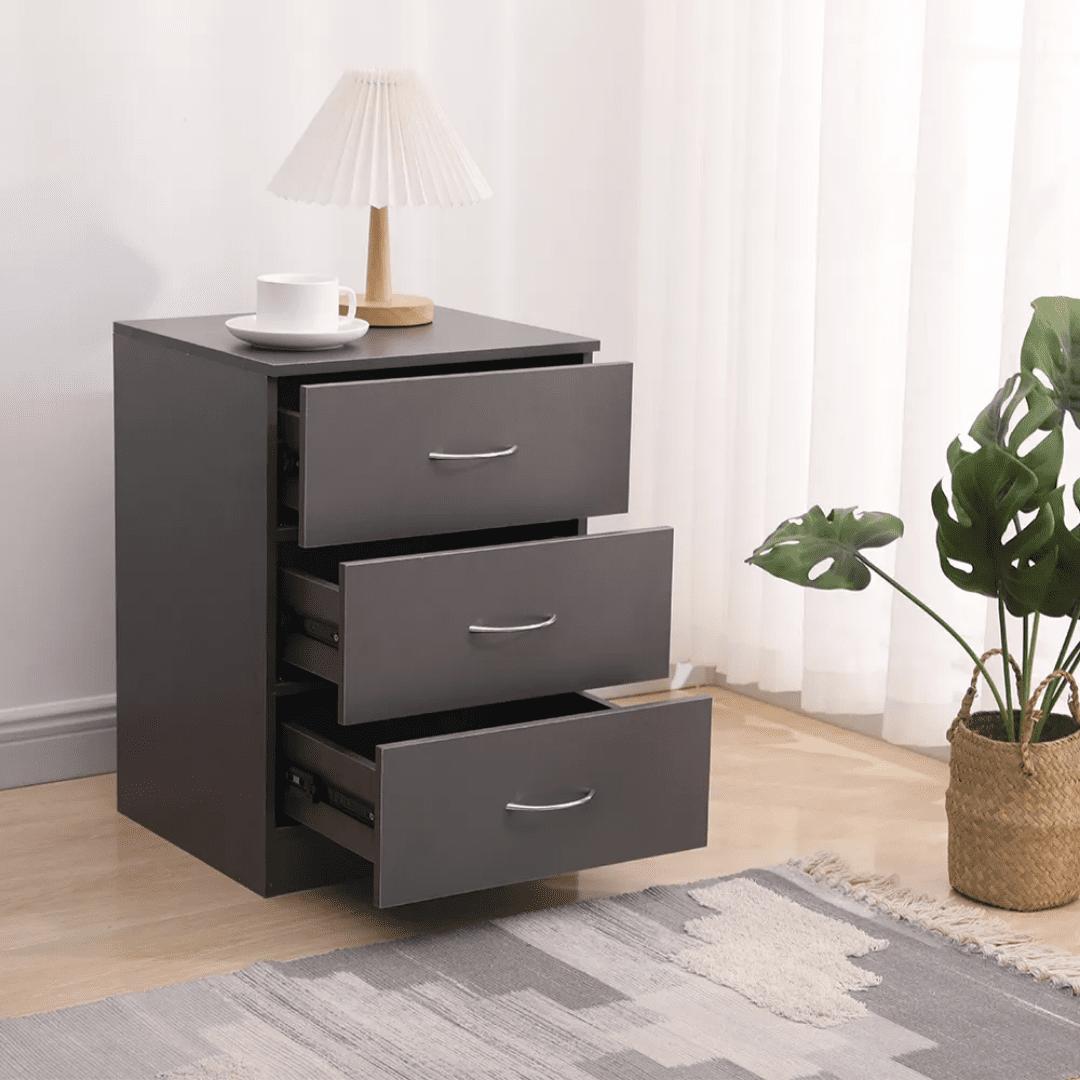 Charter 3 Drawers Pedestal In Grey