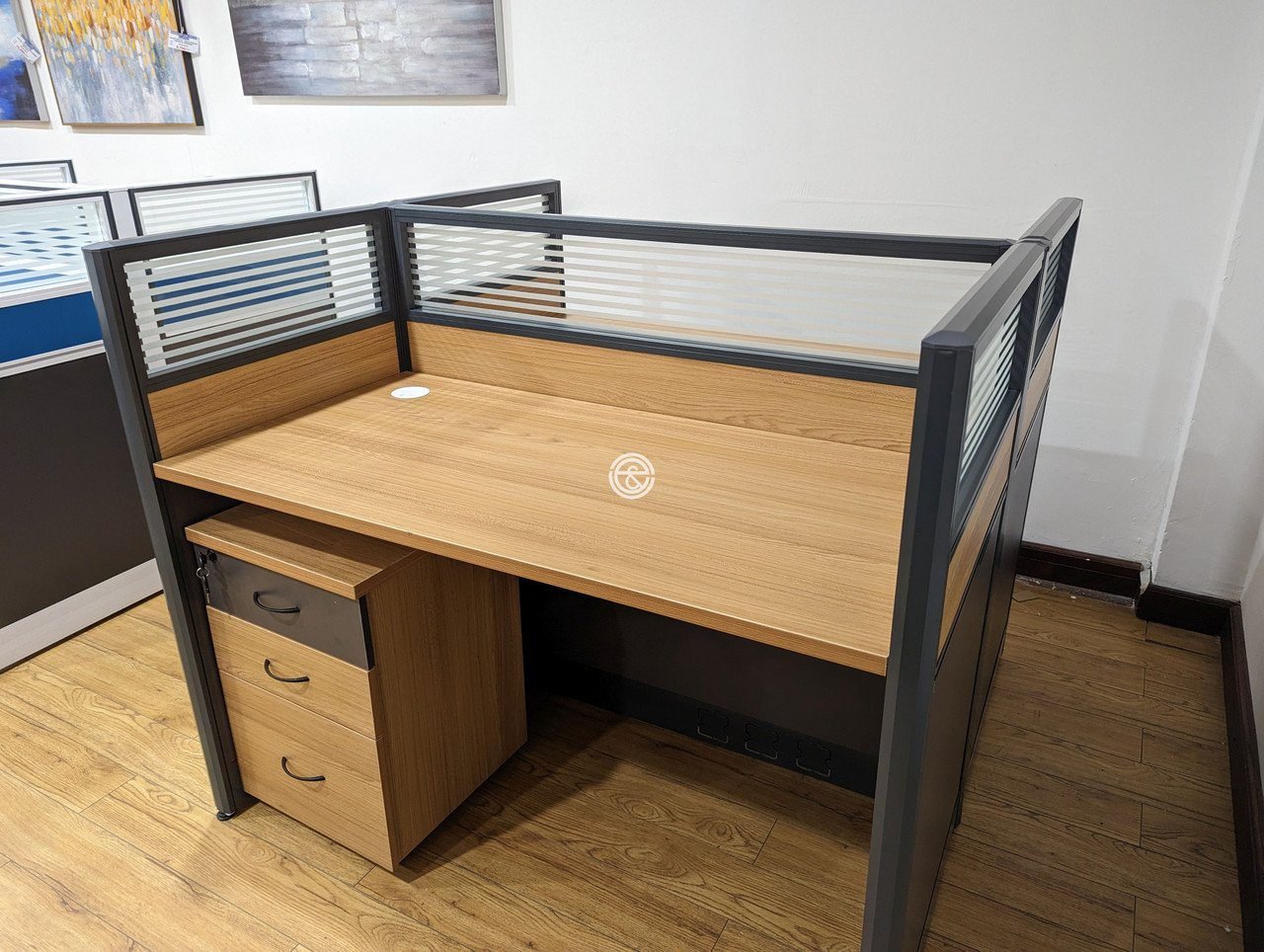 Second image of 2 Way Workstation 1.2m x 1.2m in Brown