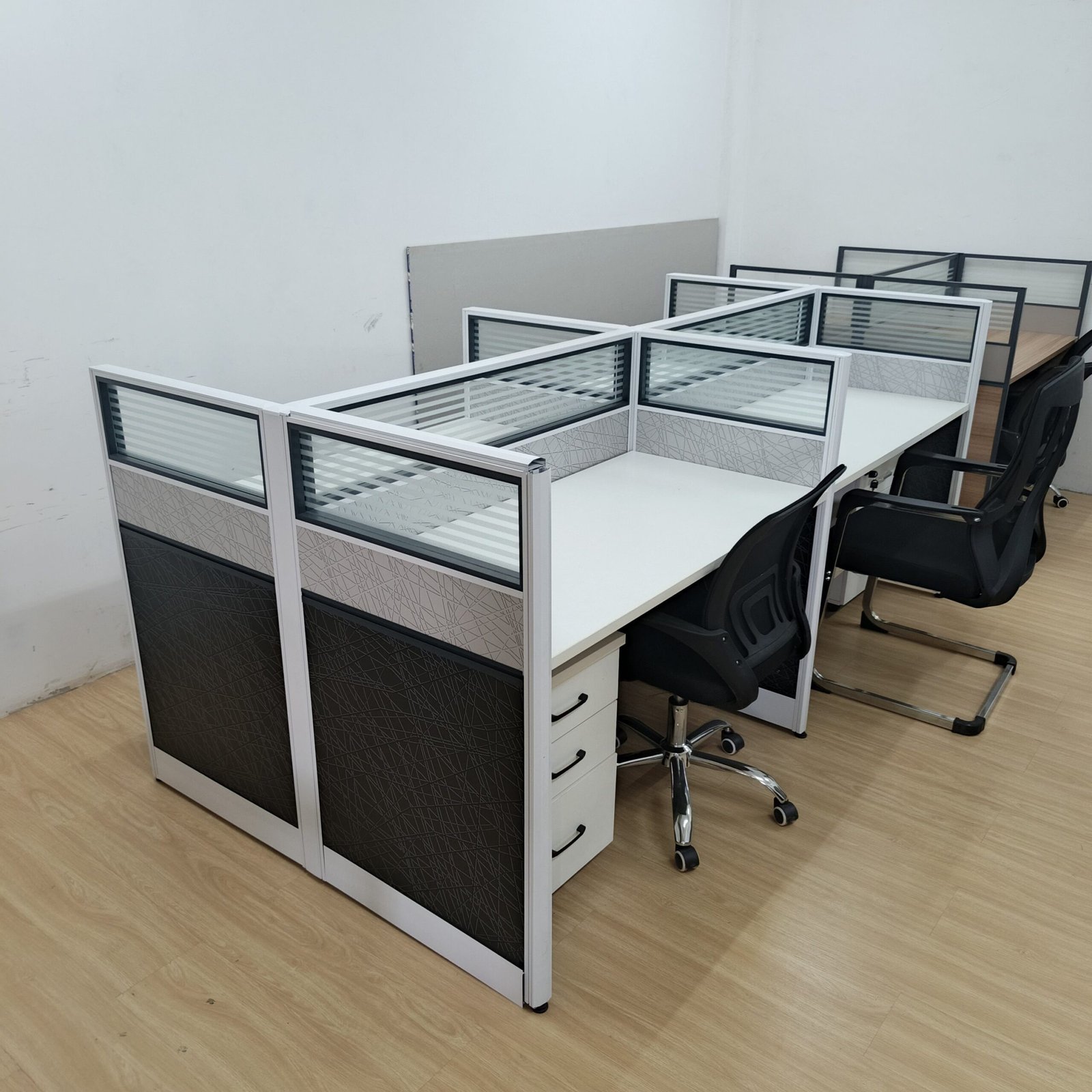 Second image of 4 Way Workstation 2.4m x 1.2m in Grey