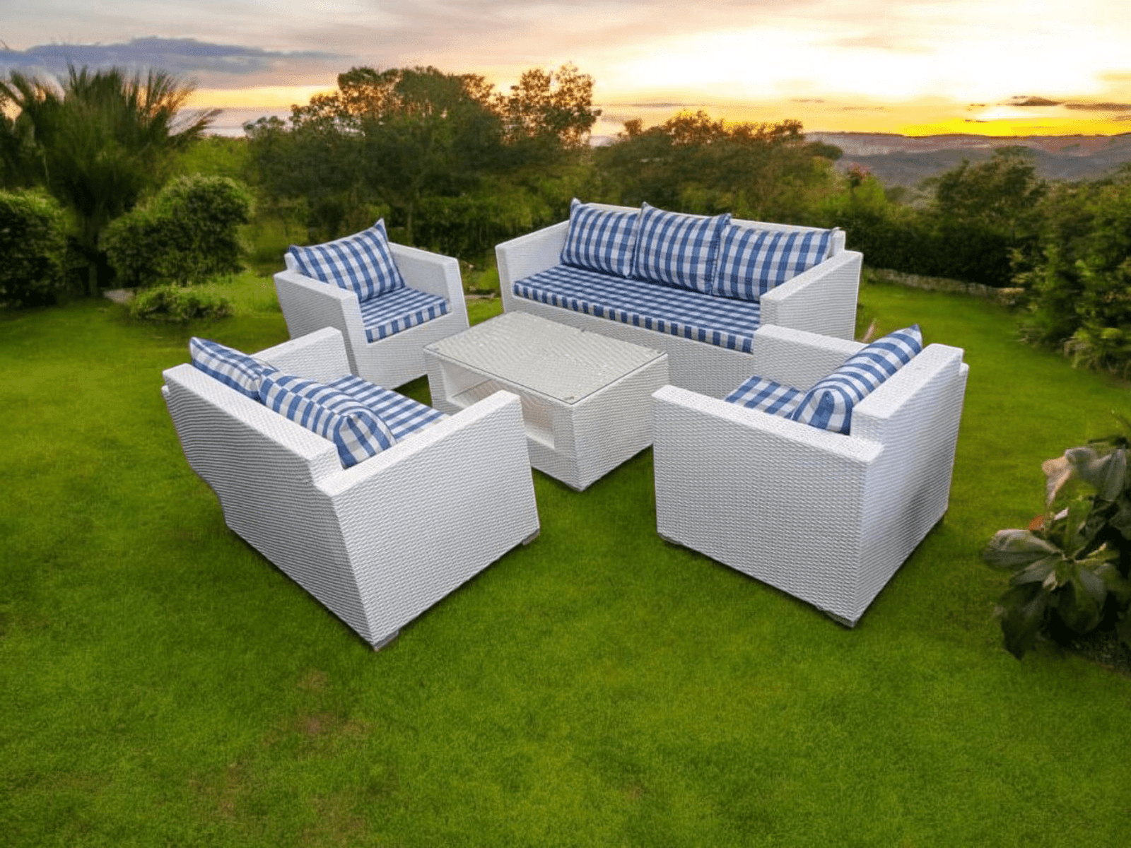 Second image of Manchester 7 Seater Outdoor Sofa + Centre Table