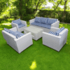 Manchester 7 Seater Outdoor Sofa + Centre Table