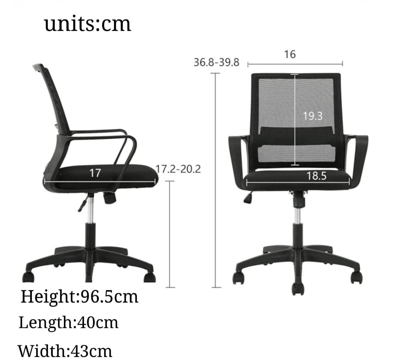 Second image of Vector-Low Back Mesh Chair
