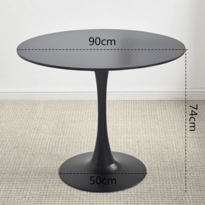 Alternative view of Tulip Dining Table (Black)