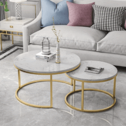Nesting End Table Gold Frame