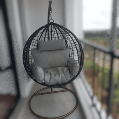 Alternative view of Garden Chill Outdoor Swing (Black)
