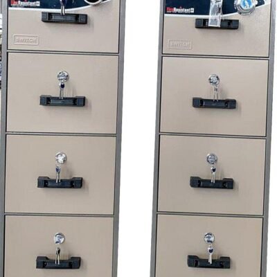 Alternative view of Digital Fire Proof Cabinet–Four Drawers