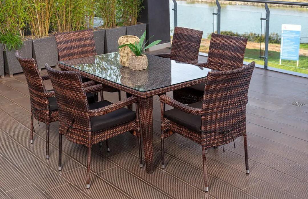 Second image of Tokyo-6 Seater Outdoor Dining Table + 6 Chairs