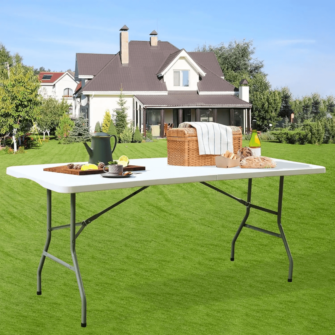 Steve-Picnic Outdoor Table - White