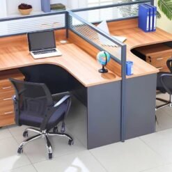 2 Way Workstation 2.4m x 1.2m (T-Shape)