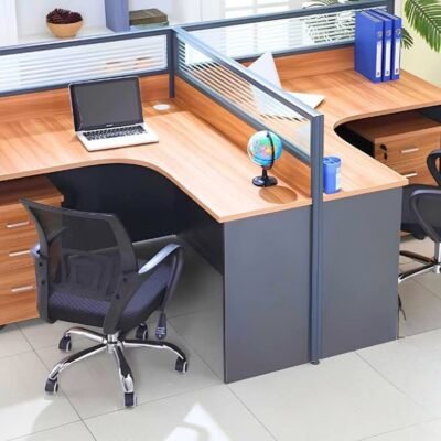 2 Way Workstation 2.4m x 1.2m (T-Shape)