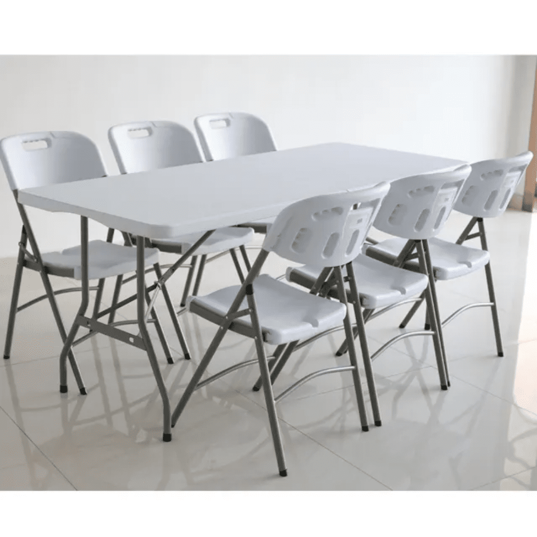 Steve-Picnic Outdoor Table + 6 Chairs (Foldable)