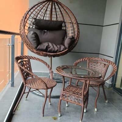 Alternative view of Balcony Swing Table + 4 Chairs