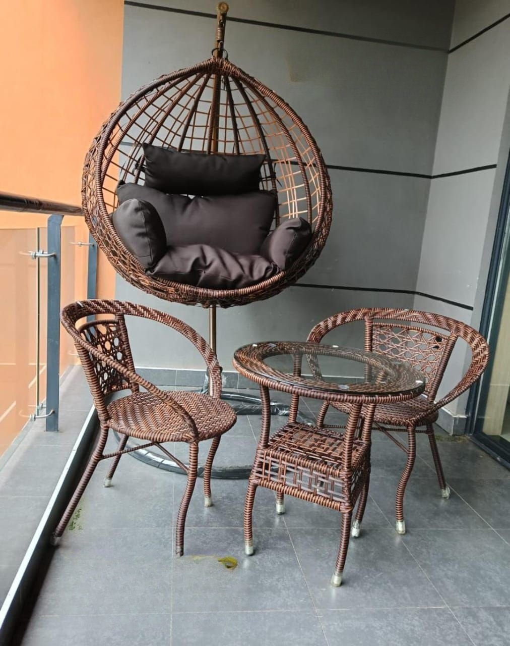 Second image of Balcony Swing Table + 4 Chairs