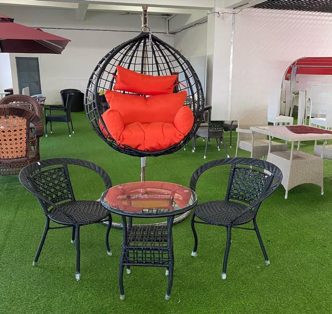 Balcony Swing Table + 4 Chairs