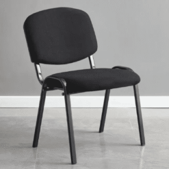 Linea-Tosca Visitor Chair In Black Fabric