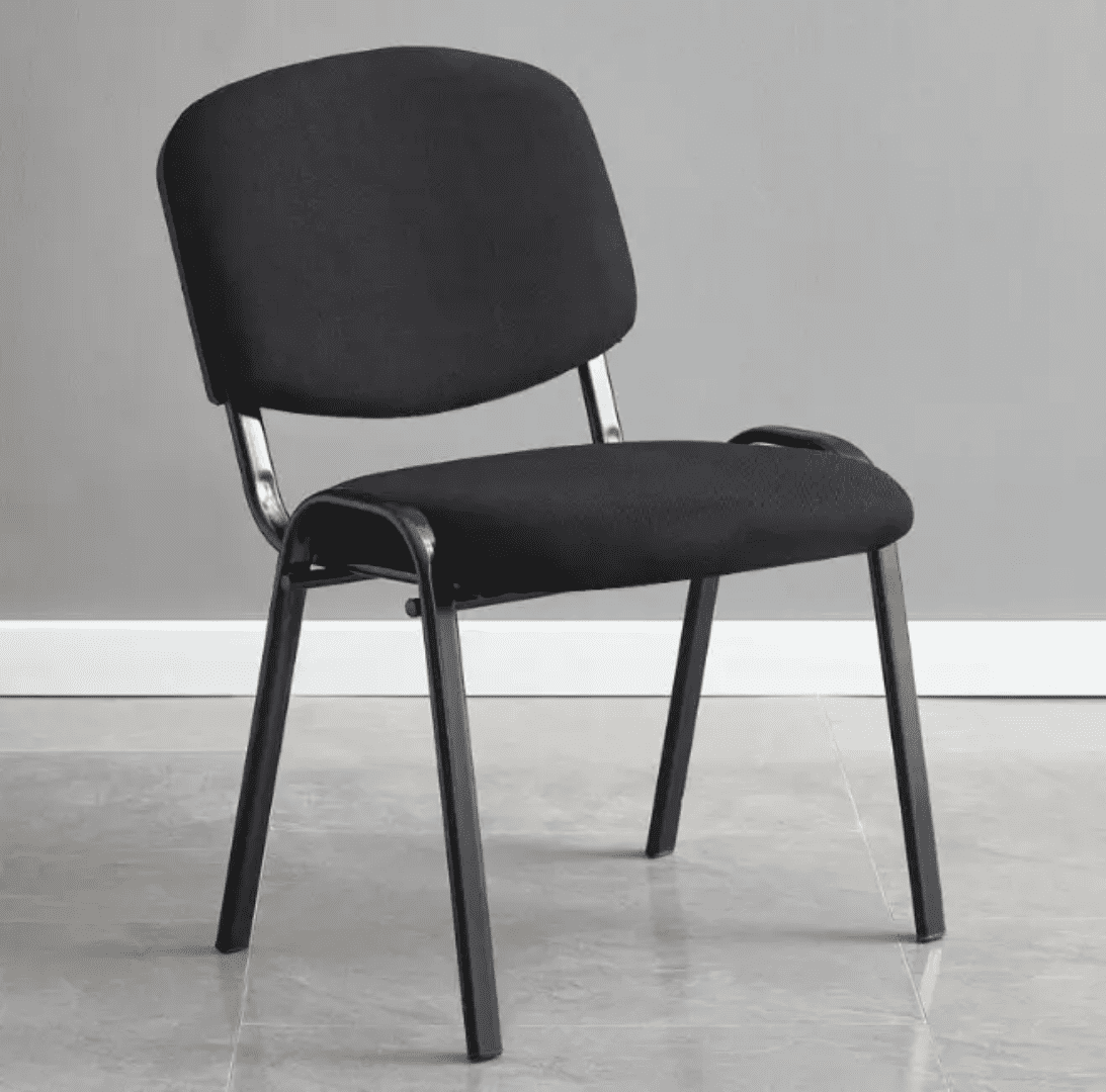 Linea-Tosca Visitor Chair In Black Fabric