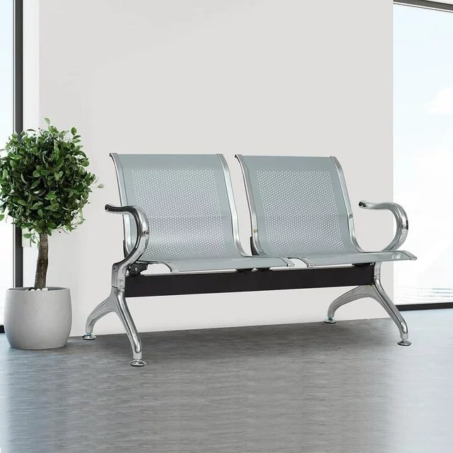 Second image of 2-Seater Stainless Steel Bench