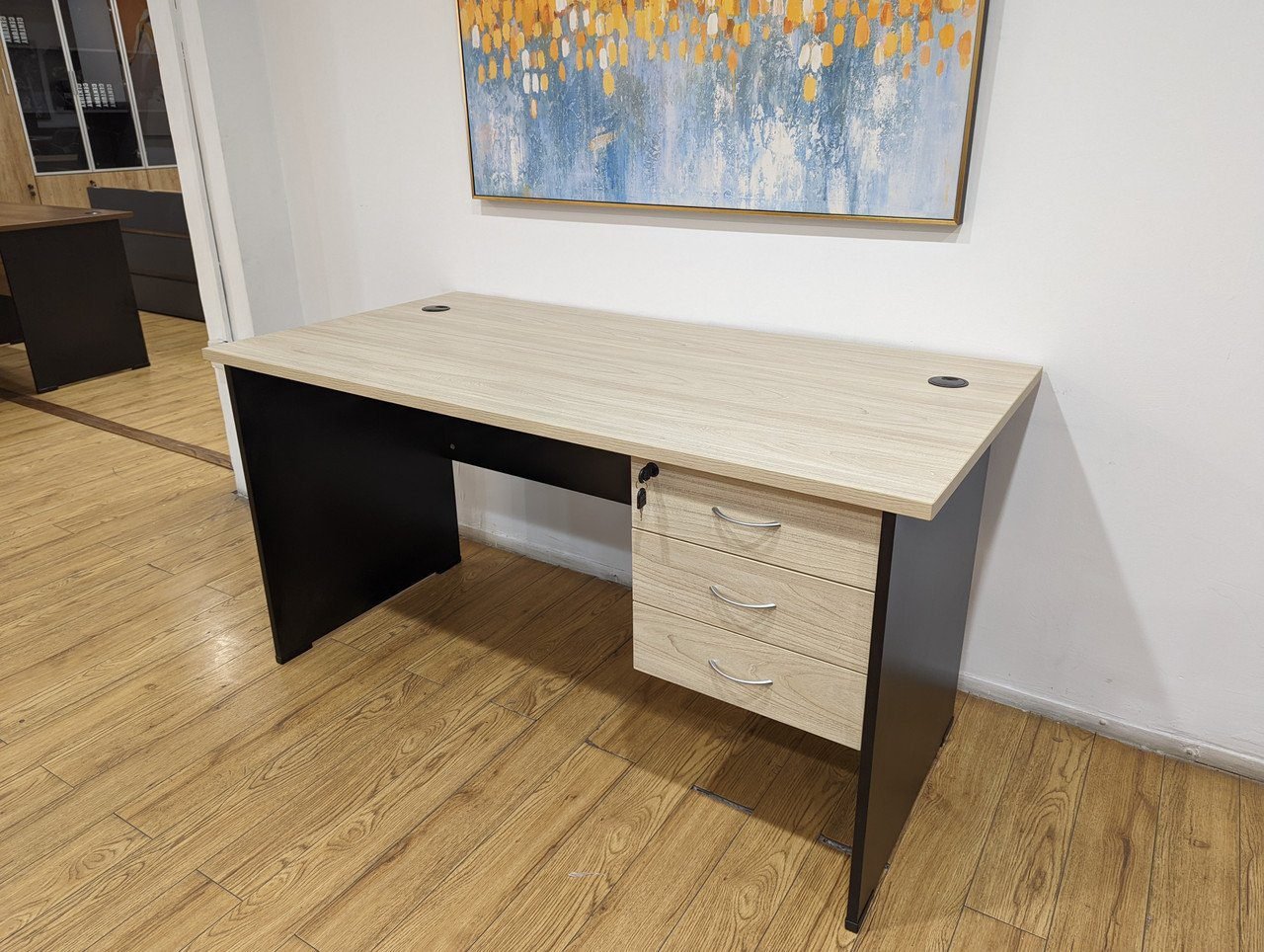 Second image of 1.2m Zone Study Desk - Elim Grey
