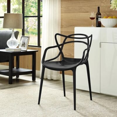 Alternative view of Nordic Black Arm Chair