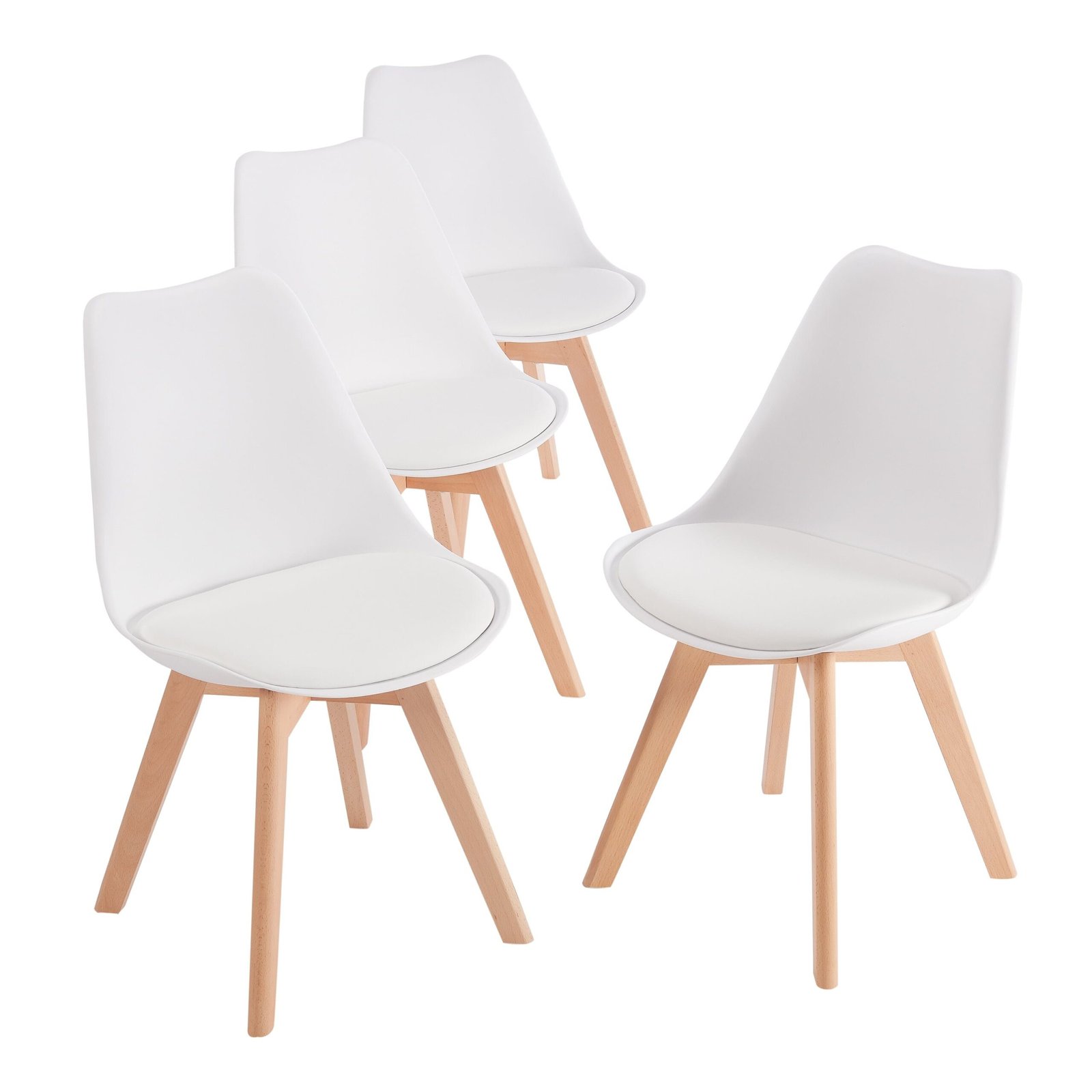 Second image of Tulip Dining Table + 4 padded Chairs