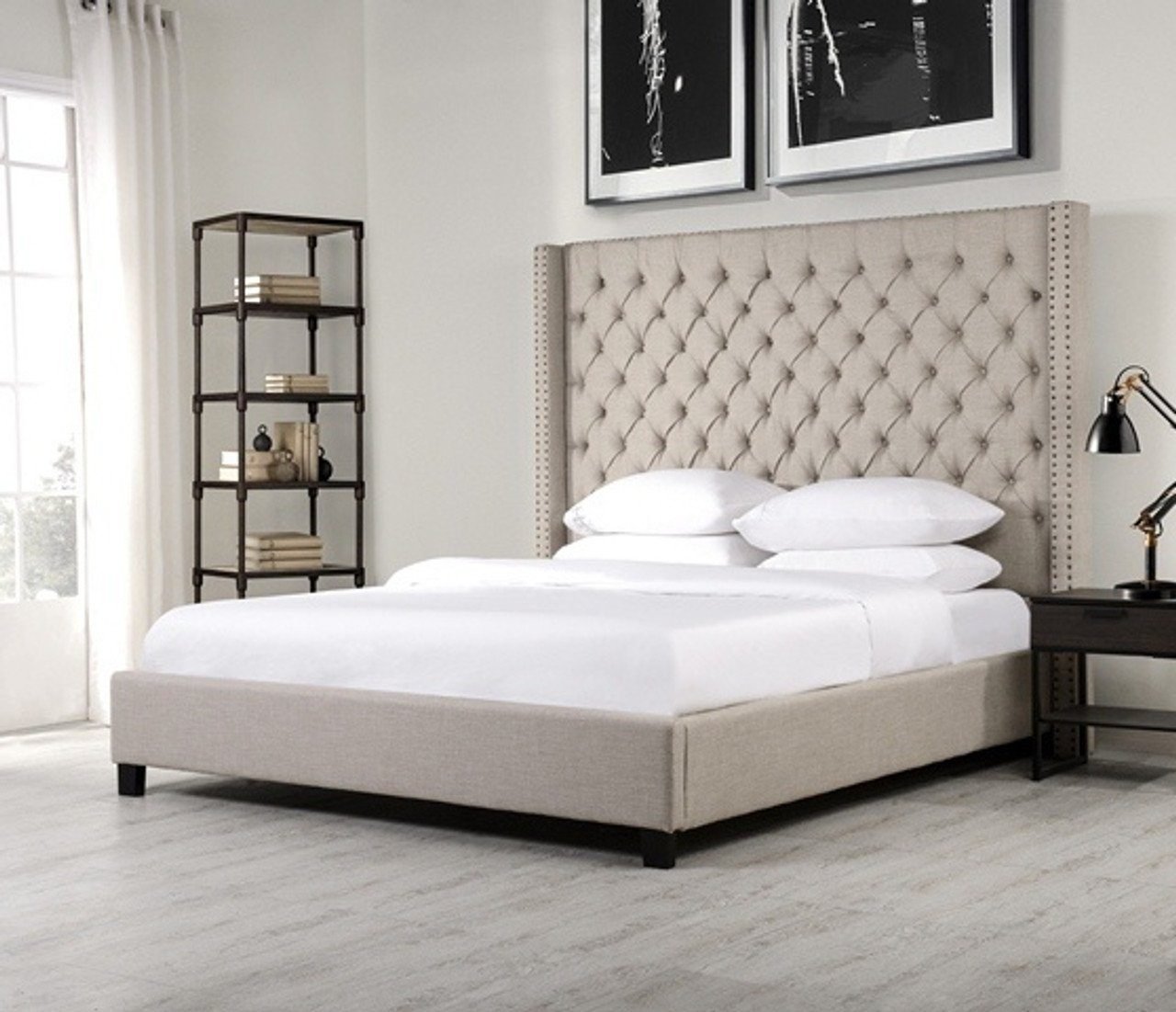 Grand Retreat-Tufted Bed-Queen Size