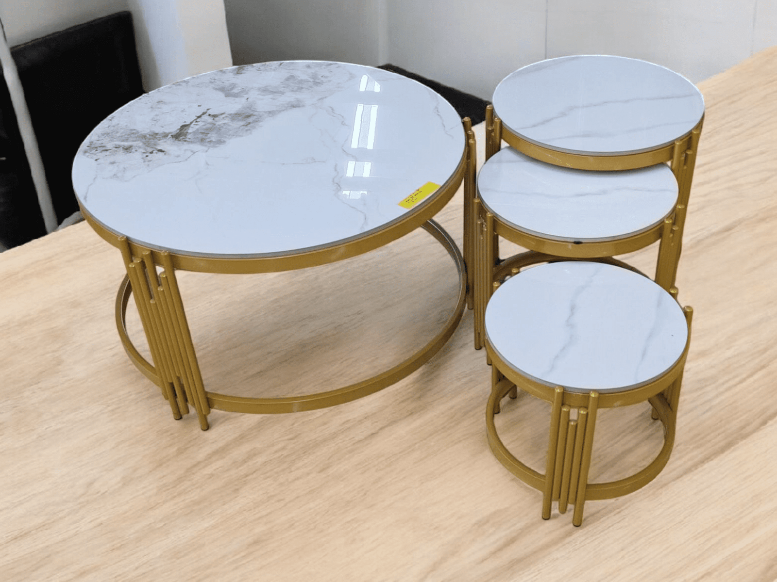 Second image of Malivia-Nesting End Table Gold Frame