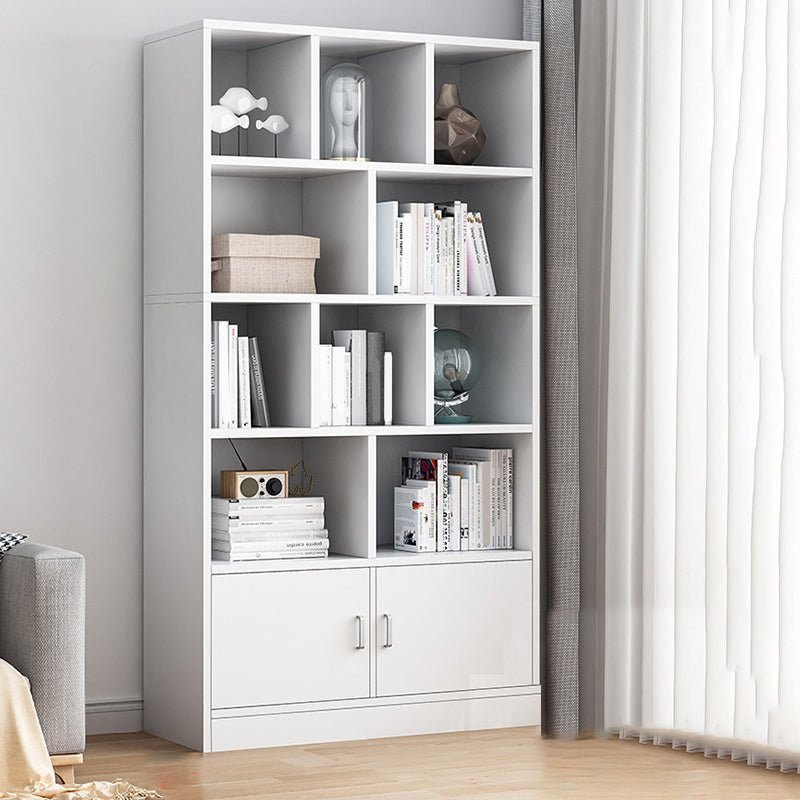 Orderly Oak-Bookcase In White