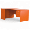 L-Shape 1.2m Home Office Desk (Cherry)