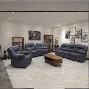 Tranquil - 6 Seater Recliner In Navy Grey