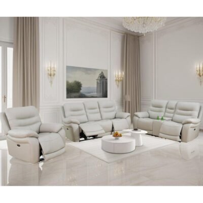 Pentagon-6 Seater Leather Recliner