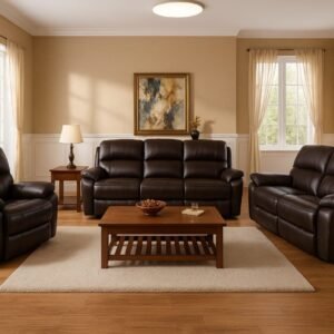 Blackstone-6 Seater Leather Recliner