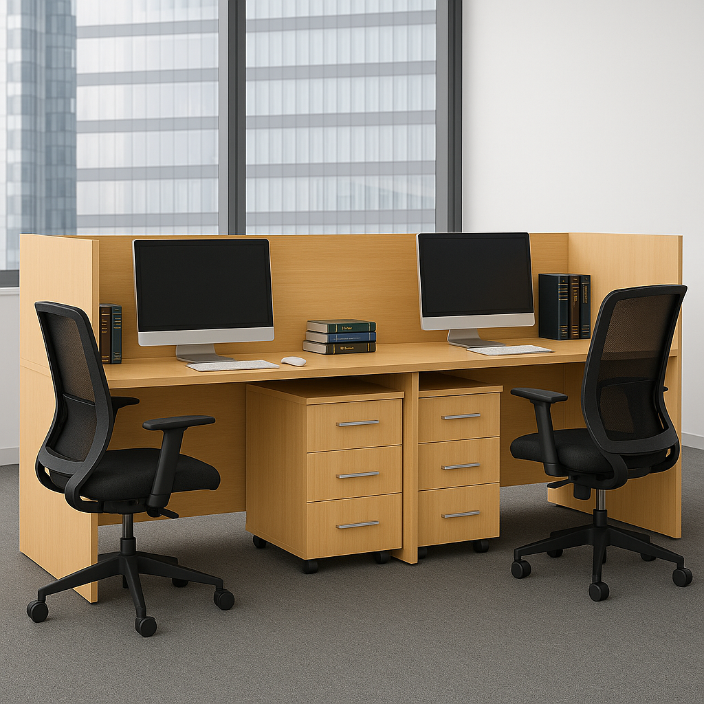 Second image of 2-Way Workstation 2.4m x 0.6m in Beach