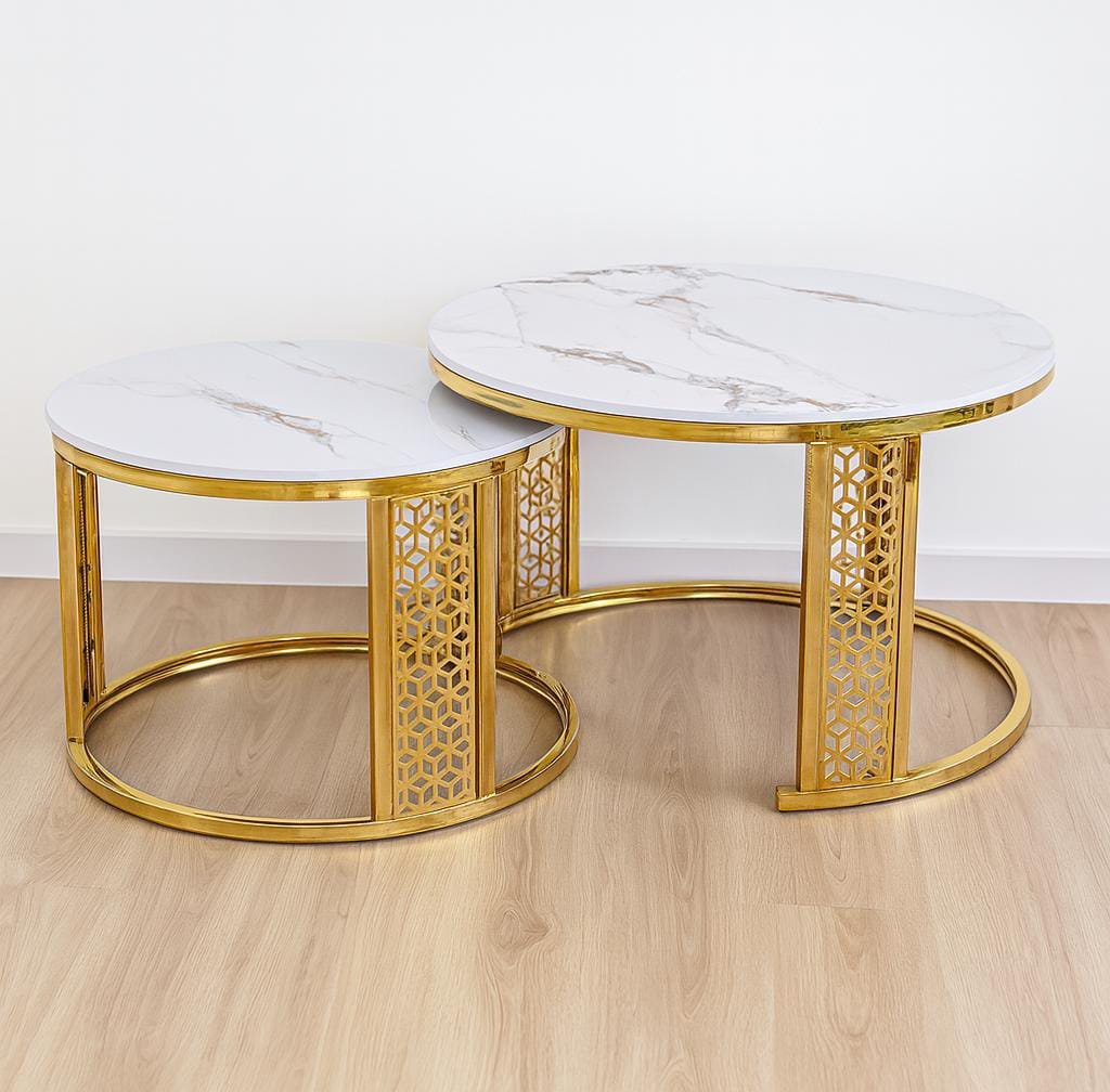 Marbella Gold Nesting Table