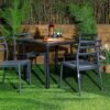 Tierone-Outdoor Dining Table + 4 Trent Chairs